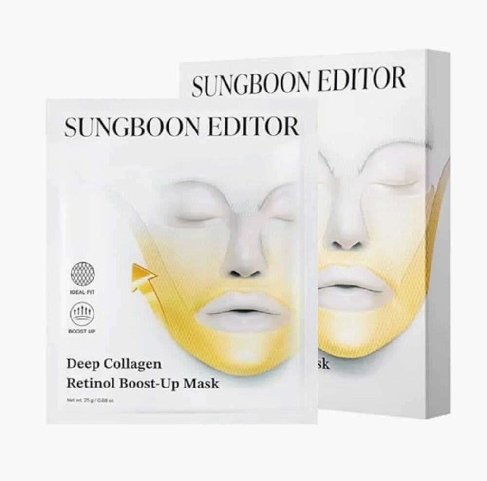SUNGBOON EDITOR Deep Collagen Retinol Boost-up Mask 4ct 0.88 oz.(25g)